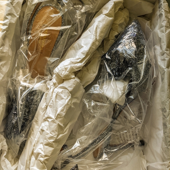 Never worn Beautiful silver slingbacks - Picture 3 of 6